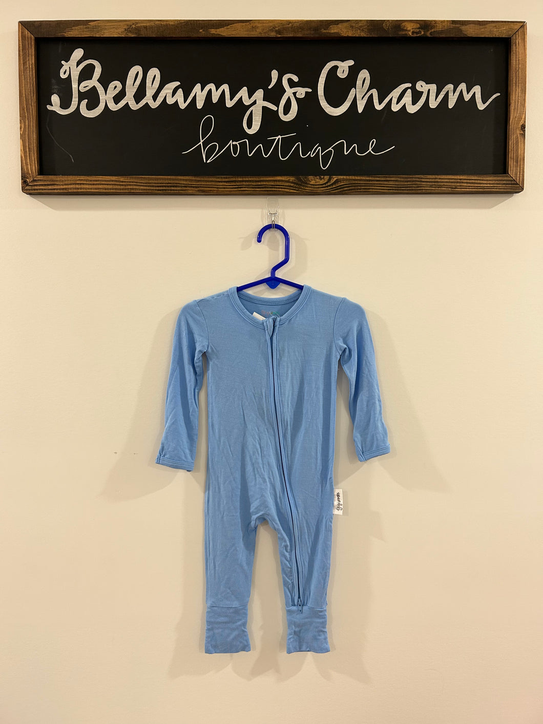 Baby Blue Zip One Piece