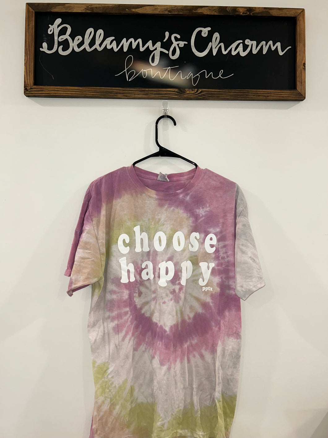Choose Happy Tie Dye Short Sleeve T-Shirt