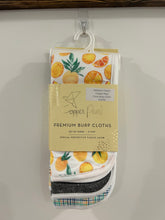 Load image into Gallery viewer, Copper Pearl Citrus Burp Clothes
