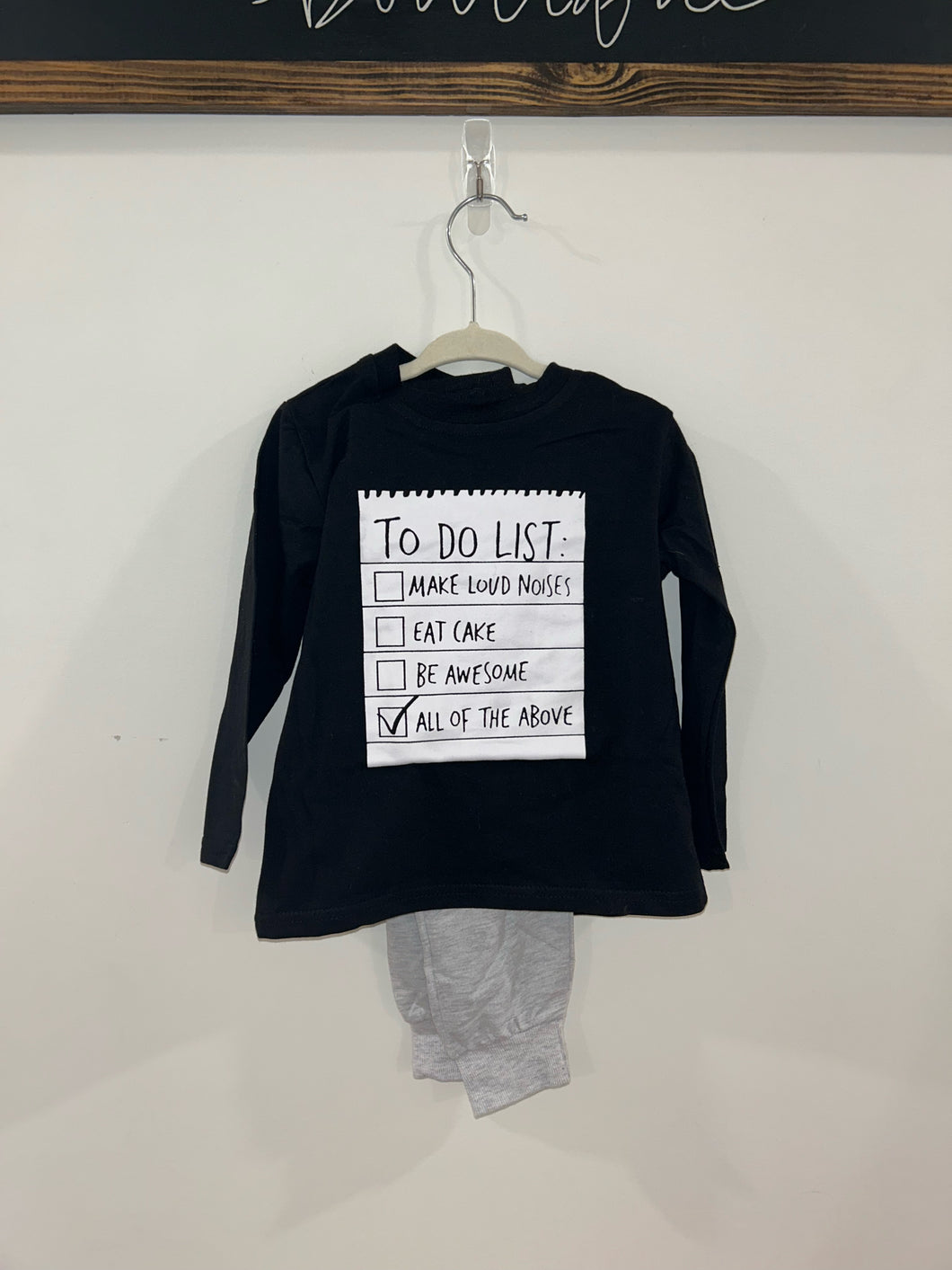 To Do List Hoodie Set