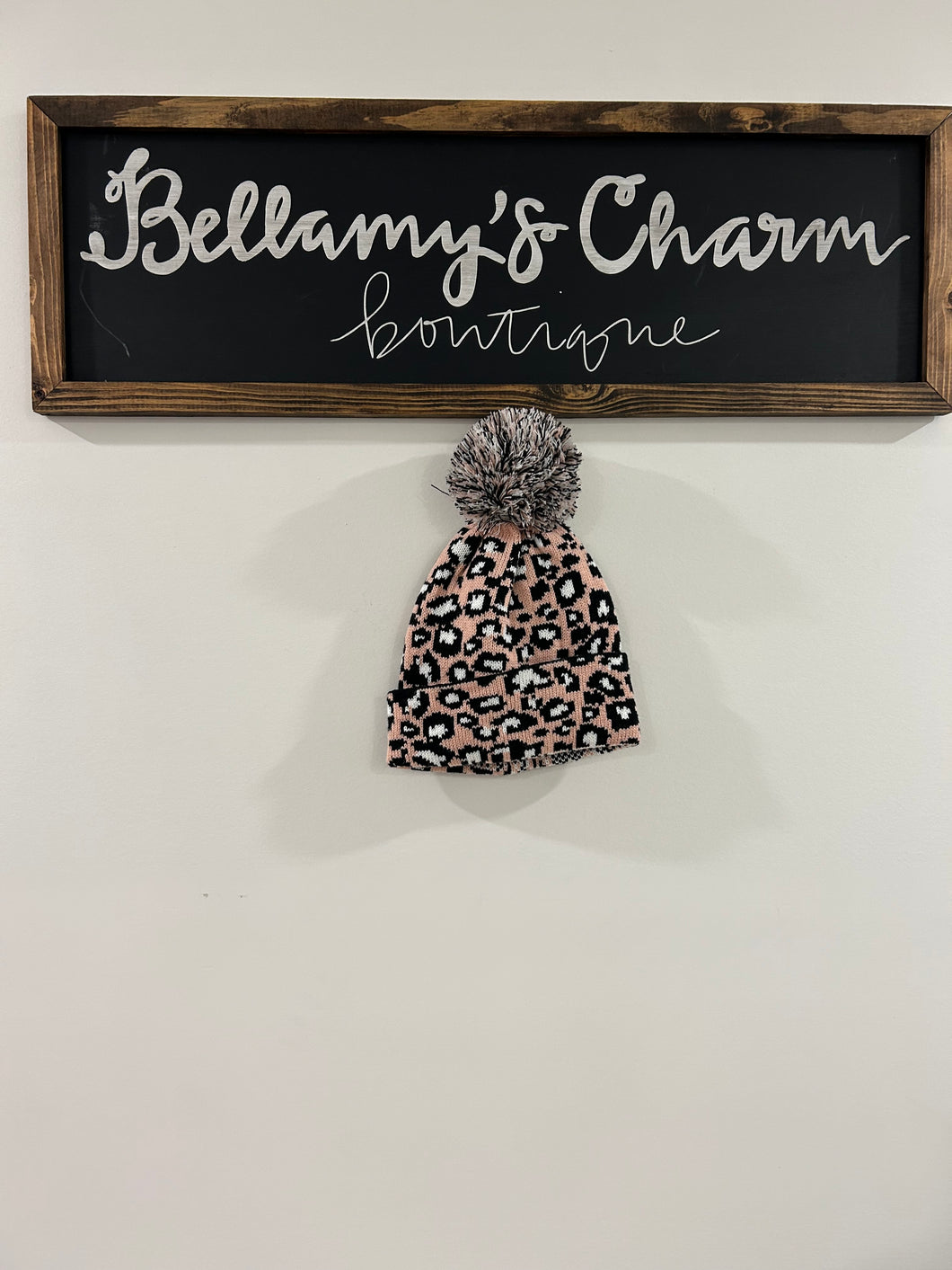 Pink Cheetah Beanie