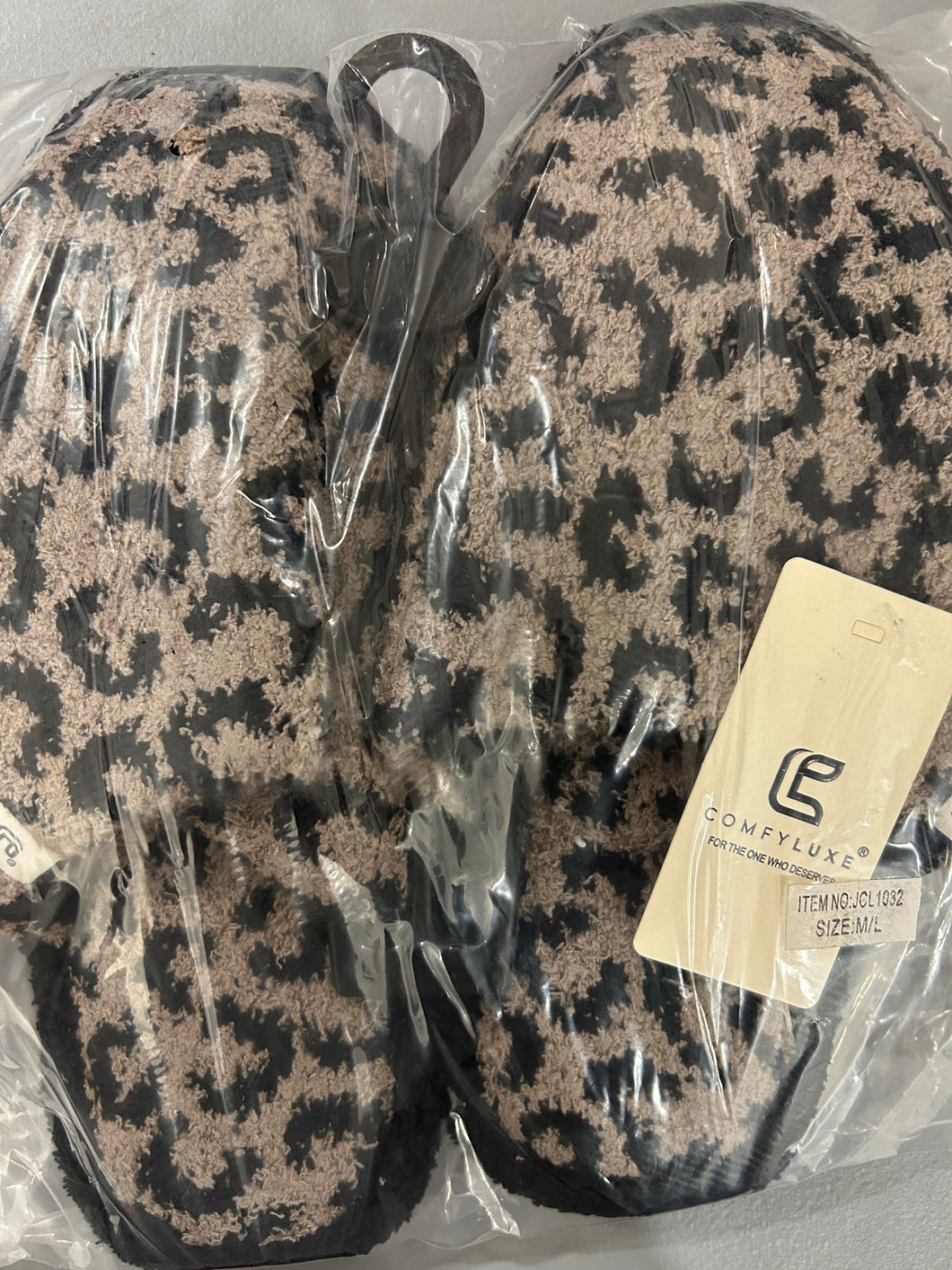 Cheetah Print House Slippers