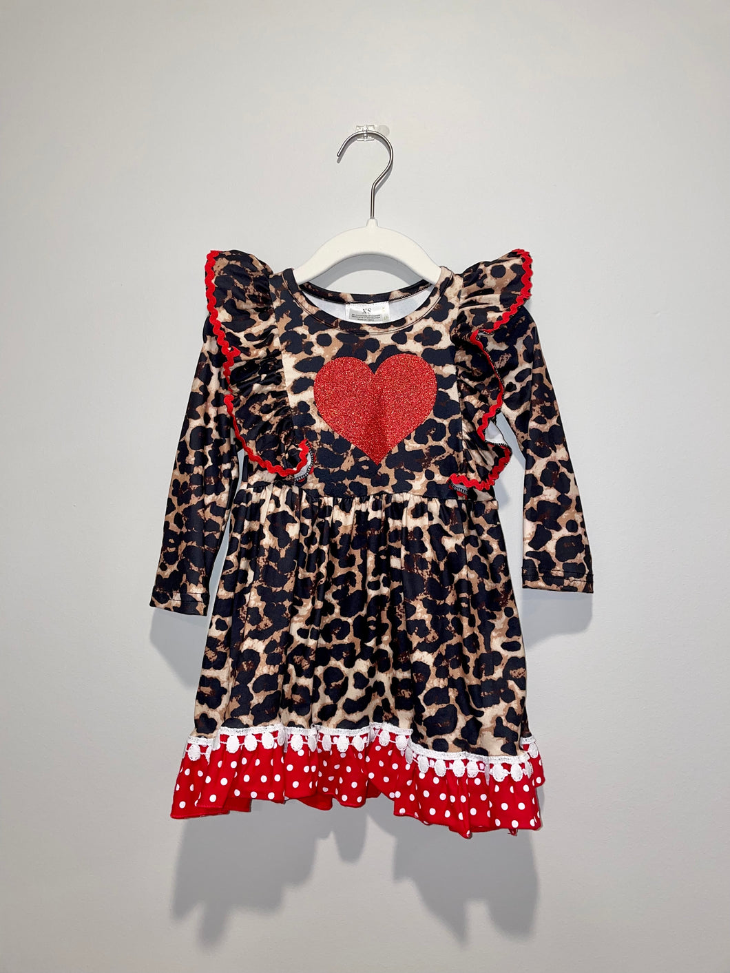 Leopard Heart Valentine's Dress