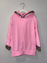 Load image into Gallery viewer, Pink Hoodie Set w/ Cheetah Trim
