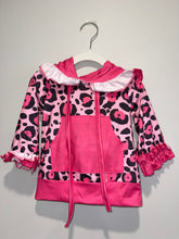 Load image into Gallery viewer, Pink Leopard Hoodie Set
