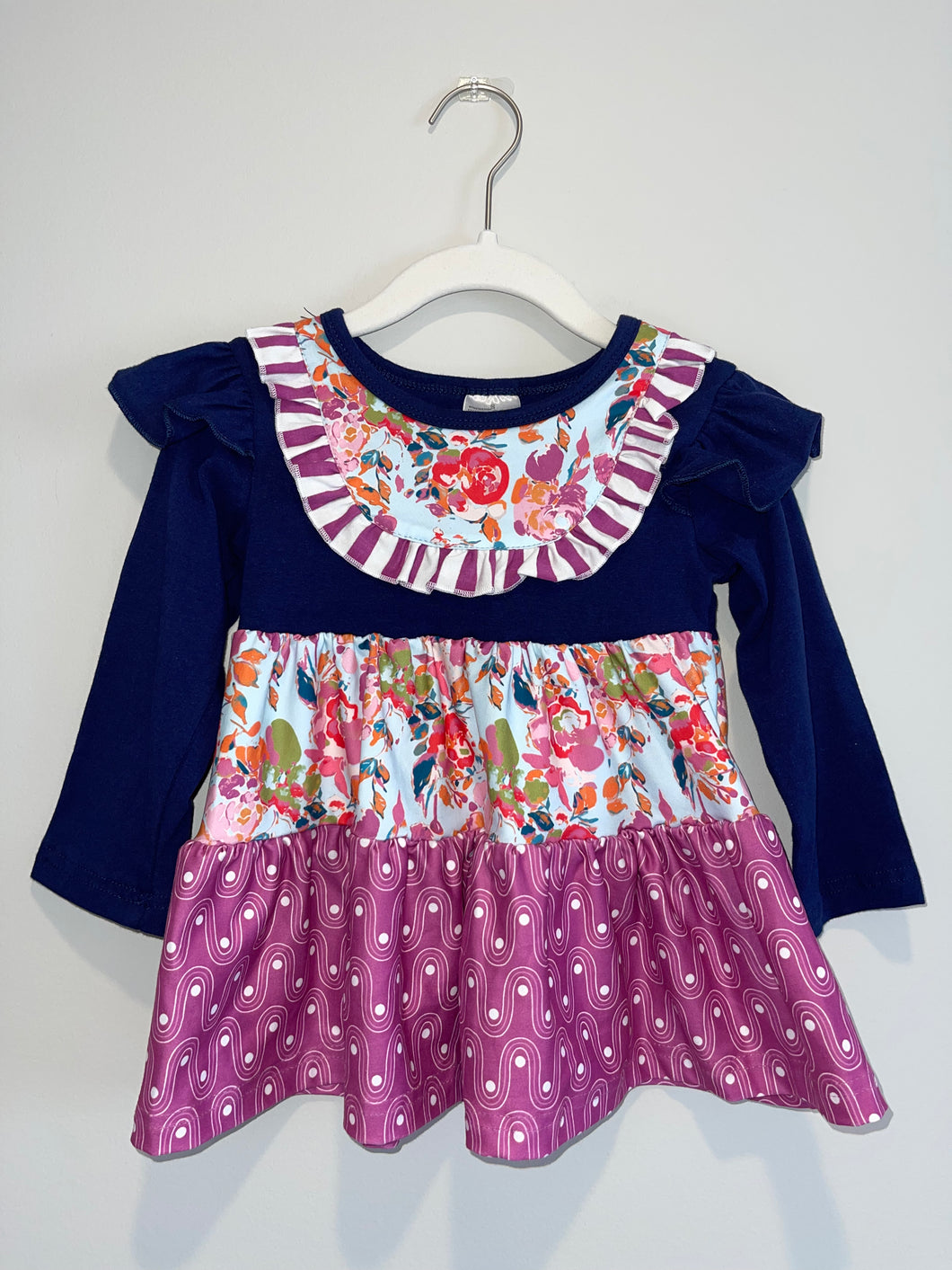 Purple Floral Layered Set